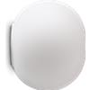Ideal Lux COTTON APPLIQUE A PARETE IN VETRO BIANCO 1 LUCE ATTACCO E14 D.20CM