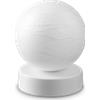 Ideal Lux CARTA LAMPADA DA TAVOLO 1 LUCE ATTACCO G9 LAMPADINA INCLUSA EFFETTO CARTA BIANCO D.10CM