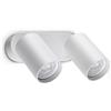 Ideal Lux DYNAMITE FARETTO BIANCO ORIENTABILE 2 LUCI ATTACCO GU10 16,5CM LAMPADINA INCLUSA