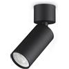 Ideal Lux DYNAMITE FARETTO NERO ORIENTABILE 1 LUCE ATTACCO GU10 4CM LAMPADINA INCLUSA