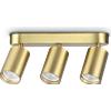 Ideal Lux DYNAMITE FARETTO OTTONE 3 LUCI ATTACCO GU10 27,5CM LAMPADINA INCLUSA TONDA