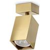Ideal Lux DYNAMITE FARETTO OTTONE ORIENTABILE 1 LUCE ATTACCO GU10 5,7CM QUADRATO LAMPADINA INCLUSA