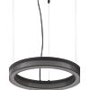 Ideal Lux CROWN LAMPADARIO SOSPESO A LED EFFETTO CRISTALLO 3000K 21W 2050 lm NERO D.40CM