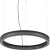 Ideal Lux CROWN LAMPADARIO SOSPESO A LED EFFETTO CRISTALLO 3000K 31W 3450LM NERO D.60CM