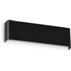 Ideal Lux DELTA APPLIQUE BIEMISSIONE IN ALLUMINIO 3 LUCI ATTACCO G9 LAMPADINE INCLUSE 30CM NERO