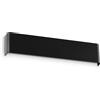 Ideal Lux DELTA APPLIQUE BIEMISSIONE IN ALLUMINIO 4 LUCI ATTACCO G9 LAMPADINE INCLUSE 41CM NERO