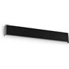 Ideal Lux DELTA APPLIQUE BIEMISSIONE IN ALLUMINIO 5 LUCI ATTACCO G9 LAMPADINE INCLUSE 61CM NERO