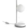 Ideal Lux BINOMIO LAMPADA DA TAVOLO 1 LUCE ATTACCO G9 BIANCA LAMPADINA INCLUSA