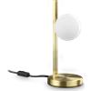 Ideal Lux BINOMIO LAMPADA DA TAVOLO 1 LUCE ATTACCO G9 OTTONE LAMPADINA INCLUSA