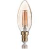 Ideal Lux LAMPADINA ATTACCO E14 OLIVA IN VETRO AMBRA 4 W 400 lm 2200 K Ø 35 x H 100 mm