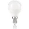 Ideal Lux LAMPADINA ATTACCO E14 SFERA IN PLASTICA BIANCO 6 W 550 lm 3000 K Ø 45 x H 80 mm
