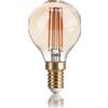 Ideal Lux LAMPADINA ATTACCO E14 SFERA IN VETRO AMBRA 4 W 340 lm 2200 K Ø 45 x H 80 mm