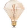 Ideal Lux LAMPADINA ATTACCO E27 IN VETRO DIAMOND AMBRA 4 W 360 lm 1800 K D105