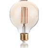 Ideal Lux LAMPADINA ATTACCO E27 IN VETRO GLOBO AMBRA 4 W 330 lm 2200 K DIMMERABILE TRIAC D095