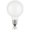 Ideal Lux LAMPADINA ATTACCO E27 IN VETRO GLOBO BIANCA SATINATA 8 W 900 lm 3000 K DIMMERABILE TRIAC D095