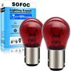 SOFOC PR21/5W Luce Posteriore Stop Rosso 12V BAW15D Spilli 150° S25 2Pcs