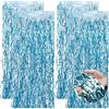 APOMOONS 4 Pezzi Tenda Tinsel Blu, Tenda Glitter Onda Tenda Glitter Compleanno Tende Tinsel per Matrimonio Foto Parete Palco Decorazione Foto Sfondo Festa (1 m X 2 m)