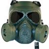 WISEONUS Maschera Softair Tattico Maschere Paintball Airsoft Dummy Anti Fog Gas Maschera con Doppio Turbo Giochi CS Protection Gear per bbs