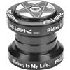 Alomejor Serie Sterzo Bici Cuffia Cuscinetti CNC per Tubo 34mm, Cuscinetti Sigillati in Lega Alluminio Accessorio Ricambio Bicicletta Nero