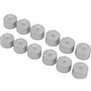 Garosa 12pz LED Tealight Candele Senza Fiamma, Luci Votive a Batteria Luminose e Realistiche per Decorazione Natalizia, Festival Stagionali ed Eventi, Ideale per Interni/Esterni (Argento)