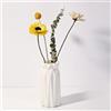 Gsycle Vaso Per Fiori In Plastica, Stile Nordico Decorazioni Per La Casa Vaso In Ceramica Imitato Vaso Moderno Estetico Per Matrimoni Soggiorno Sala Da Pranzo Vaso Infrangibile Per La Casa (Tipo D Bianco)