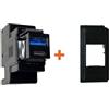 Perry presa caricatore USB A+C 3A compatibile Bticino Now nera - 1MCUSB002A