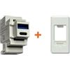 Perry presa caricatore USB A+C 3A compatibile Gewiss System bianca - 1MCUSB002B