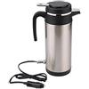 Qiilu Bollitore Elettrico Bollitore Elettrico per Auto in Acciaio Inossidabile 1000 Ml 12 V Viaggio Accessorio Automatico per il Riscaldamento della Bottiglia Dell'acqua-12 volt kett
