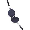 Hapivida Waffle Cone Maker, Macchina per Coni Gelato Piastra con Manico per Cialde Gelato Manuale Adatto per Crepe Pizzelle Coni Gelato