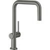 hansgrohe Talis M54 rubinetto da cucina, orientabile, 72806340, Talis M54 nero cromato spazzolato [Rubinetteria da Cucina > Rubinetti da Cucina]