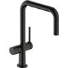 hansgrohe Talis M54 rubinetto da cucina, orientabile, con collegamento dell'apparecchio, 72807340, Talis M54 nero cromato spazzolato [Rubinetteria da Cucina > Rubinetti da Cucina]