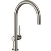 hansgrohe Talis M54 rubinetto da cucina, orientabile, 72843800, Talis M54 acciaio inox spazzolato [Rubinetteria da Cucina > Rubinetti da Cucina]