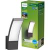 Philips LED Splay Ultra Efficiente Lampada a Parete per Esterni, Luce Bianca Calda, 3.8W, IP44, Antracite