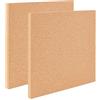 OLYCRAFT 2 Pezzi bacheche quadrate in sughero 30x30cm spessore 15 mm Pannelli in Sughero Quadrati piastrelle in sughero per decorazione da parete feste e artigianato fai da te