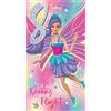 Danilo Promotions LTD Danilo Promotions Limited Biglietto di auguri per 8 anni, biglietto ufficiale Barbie per 8 anni, multicolore, 22,9 x 12,7 cm