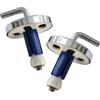 HYDRO HOME Kit 2 Cerniere Sedile WC Tavoletta WC, Regolabili in Acciaio Inox Cromo Lucido per Copriwater Termoindurente, Fissaggio dall'Alto, Ricambi Universali, Montaggio Facile, Made in Italy