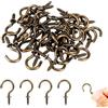 KALIONE 40 ganci a vite, ganci a vite, mini viti per viti, gancio a vite per legno, per interni ed esterni, decorazione natalizia (2,5 cm)
