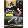 SHEBA Creamy Snacks cremosa prelibatezza per gatti con pollo 4x12g