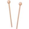 KALIONE 2 bacchette in legno di xilofono, bacchette in legno a percussione, con manico in legno, bacchette per tamburi per xilofono, blocco di legno (20,5 cm)