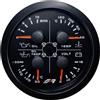 SIMONI RACING Strumento combinato 4 in 1 3.3'' pressione e temperatura olio-acqua e voltmetro