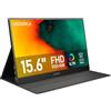 KOORUI Monitor Portatile, 15.6"Schermo FHD IPS HDMI USB Type C, Altoparlanti Incorporati per PC, Laptop, Xbox,Mac, PS 3/4/5-E1511A