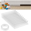 WEGREAT Blocker giocattolo per mobili: WEGREAT 10 pezzi bloccanti trasparenti per mobili, bloccanti lacune trasparenti con nastro adesivo per divano, letto, divano, armadio, cassettiera, cucina, polvere,