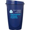 Bicchiere Alto 350 ml riciclato con coperchio a clip 360° POP personalizzate o neutre
