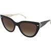 Carrera Carrera 3017/S 80S/HA | Occhiali da Sole Graduati o Non Graduati | Prova Online | Plastica | Cat Eye, Ovali / Ellittici | Nero | Adrialenti