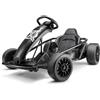 Xootz Comet - Go Kart elettrico per bambini, 2 velocità con modalità Drift e retromarcia, volante e pedali, 2 batterie ricaricabili da 12 V, personalizzato, nero