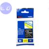 BROTHER NASTRO BIANCO su NERO 24mm x 8mt LAMINATO TZe345 ORIGINALE - TZE-345