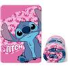 ILS I LOVE SHOPPING Coperta Plaid Morbida e Calda 100x140cm per Bambini Pile con stampa (LILO & STITCH)