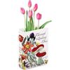 PORFOYO Grande Vaso Decorativo a Forma di Libro, Vasi in Ceramica a Forma di Libro, 20,5×13×6,5 cm, Vasi in Ceramica per Decorazione Domestica, Vaso Decorativo a Forma di Libro in Ceramica per Fiori, per