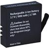 Rollei Batteria aggiuntiva Actioncam 8s 9s Plus, batteria di ricambio con capacità 1000 mAh agli ioni di litio, nera