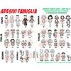 ADESIVO STICKERS DECAL FAMIGLIA BIMBI A BORDO FIGLI PERSONALIZZATO AUTO ON BOARD
